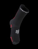 Ponožky Compressport Pro Racing Socks v4.0 Run High - Black/Red