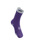 Ponožky Compressport Pro Racing Socks v4.0 Run High - Lilac/White
