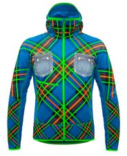 Bunda Crazy Idea Acceleration Jacket Man - Print Orange Fluo Scottish