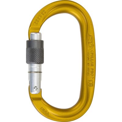 Karabina Climbing Technology Pillar Pro SG screw gate - Yellow/Grey