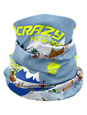 Multifunkčná šatka Crazy Idea Neck Gaiter Light - Start and go