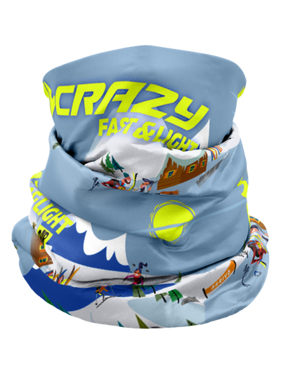 Multifunkčná šatka Crazy Idea Neck Gaiter Light - Start and go