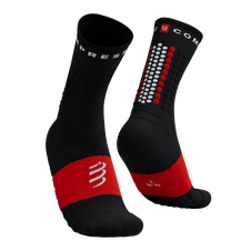 Ponožky Compressport Ultra Trail Socks V2.0 - black/red